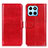Leather Case Stands Flip Cover Holder M07L for Huawei Honor 70 Lite 5G Red