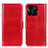Leather Case Stands Flip Cover Holder M07L for Huawei Honor X6a Red