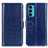 Leather Case Stands Flip Cover Holder M07L for Motorola Moto Edge Lite 5G Blue