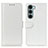 Leather Case Stands Flip Cover Holder M07L for Motorola Moto Edge S30 5G White