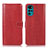 Leather Case Stands Flip Cover Holder M07L for Motorola Moto G22 Red