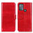 Leather Case Stands Flip Cover Holder M07L for Motorola Moto G50 Red