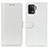 Leather Case Stands Flip Cover Holder M07L for Oppo A94 4G White