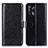 Leather Case Stands Flip Cover Holder M07L for Oppo A95 4G Black