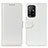 Leather Case Stands Flip Cover Holder M07L for Oppo F19 Pro+ Plus 5G White