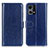 Leather Case Stands Flip Cover Holder M07L for Oppo F21s Pro 4G Blue