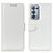 Leather Case Stands Flip Cover Holder M07L for Oppo Reno6 Pro 5G White