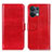 Leather Case Stands Flip Cover Holder M07L for Oppo Reno9 Pro+ Plus 5G Red