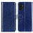 Leather Case Stands Flip Cover Holder M07L for Samsung Galaxy A04s Blue