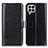 Leather Case Stands Flip Cover Holder M07L for Samsung Galaxy M33 5G Black
