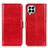 Leather Case Stands Flip Cover Holder M07L for Samsung Galaxy M33 5G Red