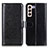 Leather Case Stands Flip Cover Holder M07L for Samsung Galaxy S22 Plus 5G