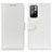 Leather Case Stands Flip Cover Holder M07L for Xiaomi Redmi Note 11S 5G White