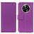 Leather Case Stands Flip Cover Holder M08L for Huawei Nova Y91 Purple