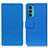 Leather Case Stands Flip Cover Holder M08L for Motorola Moto Edge 20 5G Blue