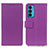 Leather Case Stands Flip Cover Holder M08L for Motorola Moto Edge Lite 5G Purple
