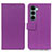 Leather Case Stands Flip Cover Holder M08L for Motorola Moto Edge S30 5G Purple