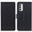 Leather Case Stands Flip Cover Holder M08L for Motorola Moto G Stylus (2022) 5G Black