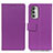 Leather Case Stands Flip Cover Holder M08L for Motorola Moto G Stylus (2022) 5G Purple