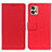 Leather Case Stands Flip Cover Holder M08L for Motorola Moto G32 Red