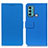 Leather Case Stands Flip Cover Holder M08L for Motorola Moto G40 Fusion Blue