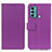 Leather Case Stands Flip Cover Holder M08L for Motorola Moto G40 Fusion Purple