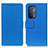 Leather Case Stands Flip Cover Holder M08L for OnePlus Nord N200 5G Blue