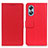 Leather Case Stands Flip Cover Holder M08L for Oppo A17 Red