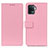 Leather Case Stands Flip Cover Holder M08L for Oppo A94 4G Pink
