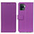 Leather Case Stands Flip Cover Holder M08L for Oppo A94 4G Purple