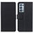 Leather Case Stands Flip Cover Holder M08L for Oppo Reno6 Pro 5G Black