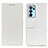 Leather Case Stands Flip Cover Holder M08L for Oppo Reno6 Pro 5G India White