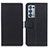 Leather Case Stands Flip Cover Holder M08L for Oppo Reno6 Pro+ Plus 5G Black
