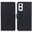 Leather Case Stands Flip Cover Holder M08L for Oppo Reno7 Lite 5G Black
