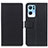 Leather Case Stands Flip Cover Holder M08L for Oppo Reno7 Pro 5G Black