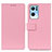 Leather Case Stands Flip Cover Holder M08L for Oppo Reno7 Pro 5G Pink