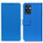 Leather Case Stands Flip Cover Holder M08L for Oppo Reno7 SE 5G Blue