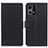 Leather Case Stands Flip Cover Holder M08L for Oppo Reno8 4G Black