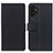 Leather Case Stands Flip Cover Holder M08L for Samsung Galaxy A04s Black