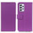 Leather Case Stands Flip Cover Holder M08L for Samsung Galaxy A73 5G Purple