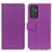 Leather Case Stands Flip Cover Holder M08L for Samsung Galaxy A82 5G Purple
