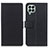 Leather Case Stands Flip Cover Holder M08L for Samsung Galaxy M33 5G Black