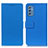 Leather Case Stands Flip Cover Holder M08L for Samsung Galaxy M52 5G Blue