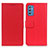 Leather Case Stands Flip Cover Holder M08L for Samsung Galaxy M52 5G Red