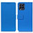 Leather Case Stands Flip Cover Holder M08L for Samsung Galaxy M53 5G Blue