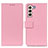 Leather Case Stands Flip Cover Holder M08L for Samsung Galaxy S21 5G Pink