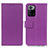 Leather Case Stands Flip Cover Holder M08L for Xiaomi Poco X3 GT 5G Purple