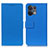 Leather Case Stands Flip Cover Holder M08L for Xiaomi Redmi Note 13 5G Blue