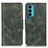 Leather Case Stands Flip Cover Holder M09L for Motorola Moto Edge 20 5G Green