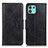 Leather Case Stands Flip Cover Holder M09L for Motorola Moto Edge 20 Lite 5G Black
